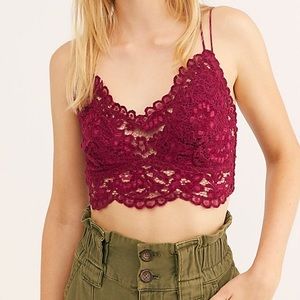 Free People Intimates Celine Bralette Mulberry